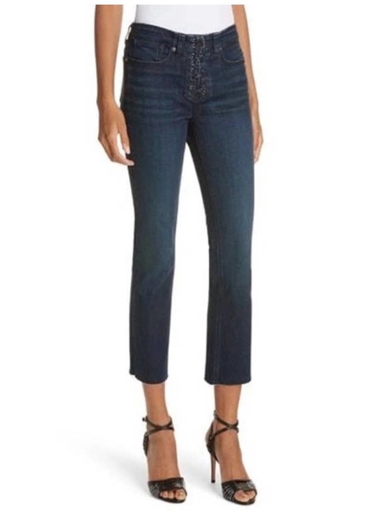 Veronica Beard Denim - Veronica Beard Carolyn 10” Baby Boot Lace up Fly Jeans 28